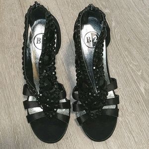 🎈B2 Beaded Satin Stilletos
